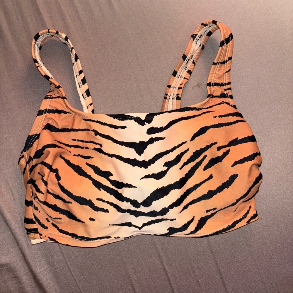 Xhilaration Bikini Top - tiger print (D/DD)